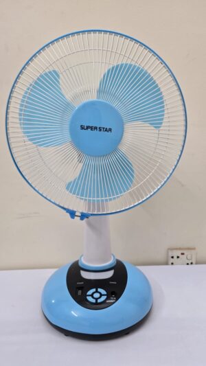 সুপার স্টার রিচার্জেবল ফ্যান - ১২ ইঞ্চি
